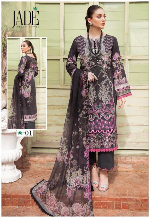 Jade Heza Azrin Lawn Cotton Designer Suit